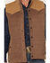 Image #3 - Rock & Roll Denim Men's Quilted Solid Waxed Canvas Vest, Khaki, hi-res