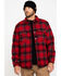 Image #1 - Hawx Men's Red Miller Plaid Quilted Flannel Work Shirt Jacket , , hi-res