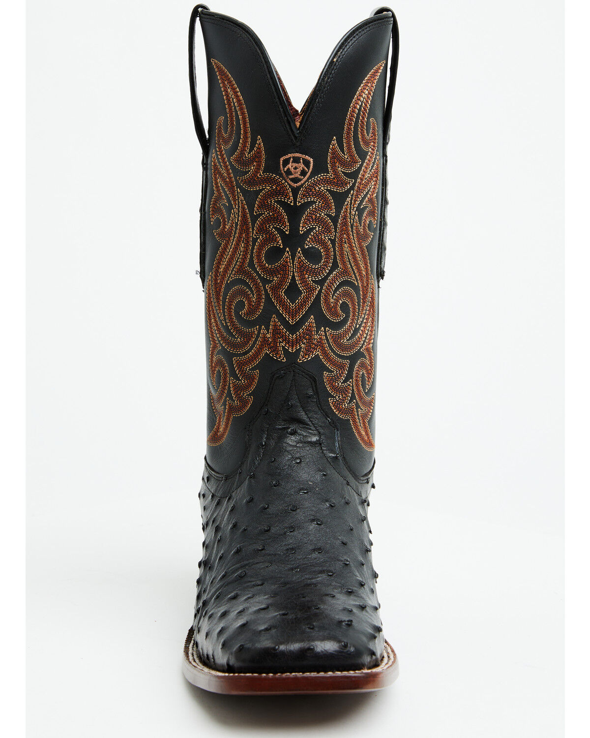 Ariat Men's Exotic Full Quill Ostrich Classic Cash Western Boots - Broad Square Toe