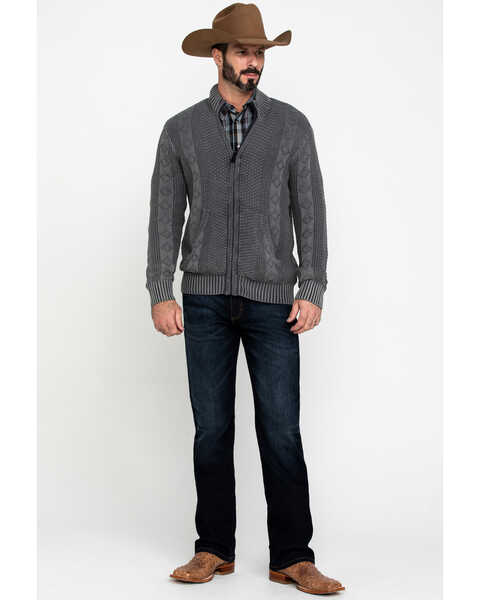 Image #6 - Moonshine Spirit Men's Dearpoint Full Zip Cable Knit Sweatshirt , , hi-res