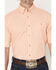 Image #3 - George Strait by Wrangler Men's Geo Print Short Sleeve Button-Down Stretch Western Shirt - Big, Orange, hi-res