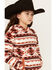 Image #2 - Shyanne Girls' Bailey Po Southwestern Print Polar Fleece Hoodie, , hi-res
