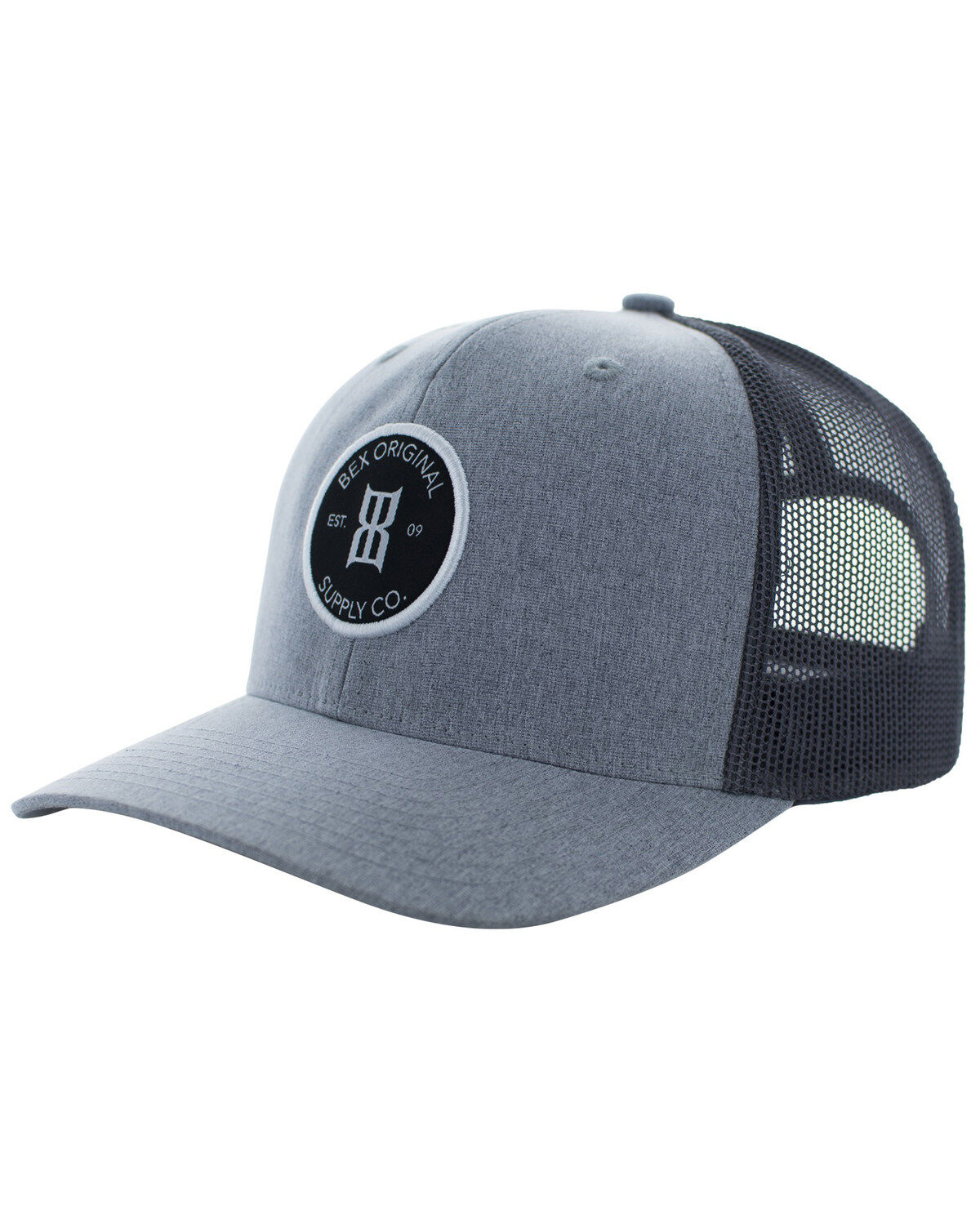 Image #1 - Bex Men's Round Patch Ball Cap, Grey, hi-res