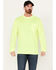 Image #1 - Hawx Men's High-Visibility Long Sleeve Work Shirt, Yellow, hi-res