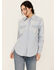 Image #1 - Wrangler Women's Heritage Long Sleeve Snap Western Shirt, Light Wash, hi-res
