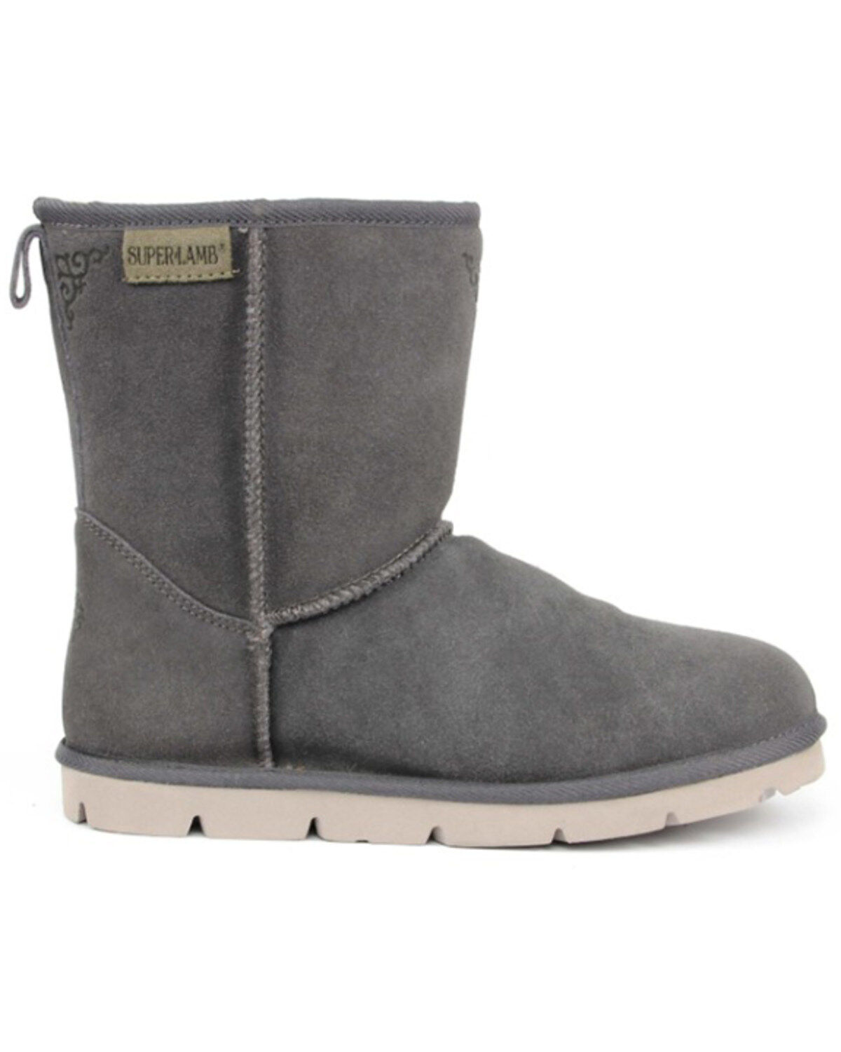 Image #2 - Superlamb Women's Argali 7.5" Suede Leather Pull On Casual Boots - Round Toe, , hi-res