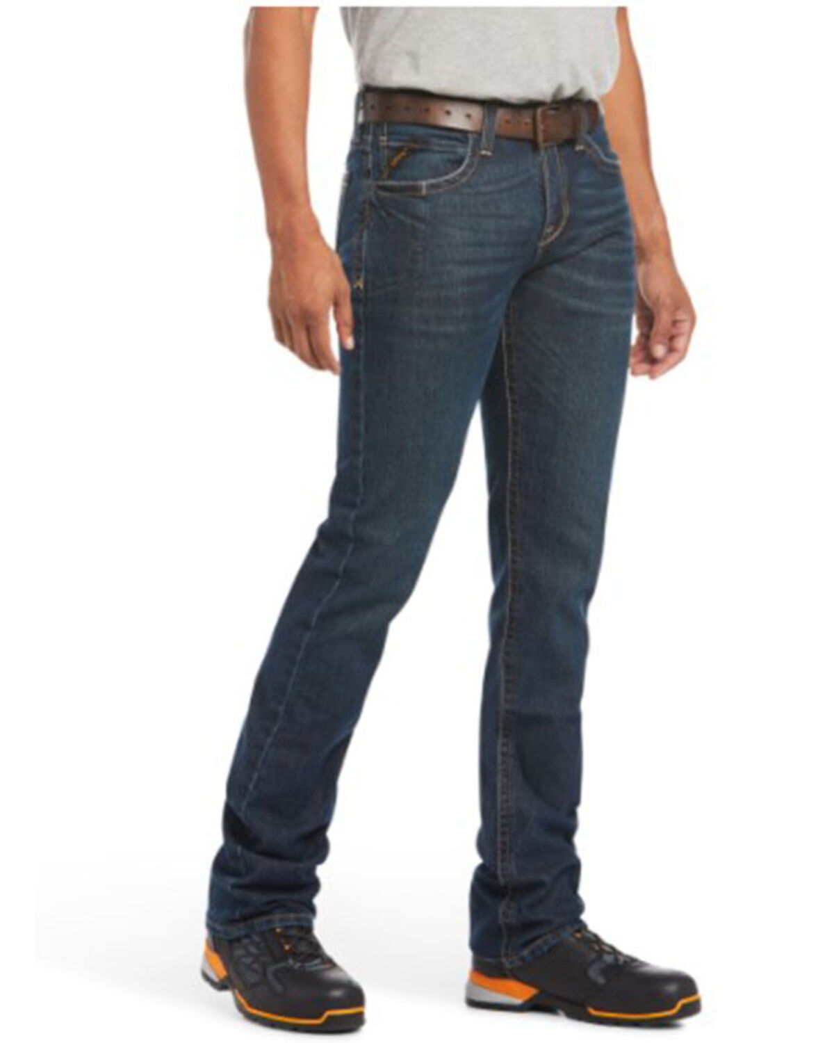Image #1 - Ariat Men's M7 Bodie Rebar Durastretch Slim Straight Work Jeans, Indigo, hi-res