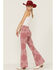 Image #1 - Shyanne Women's Red Bandana Print Flare Jeans, Red, hi-res