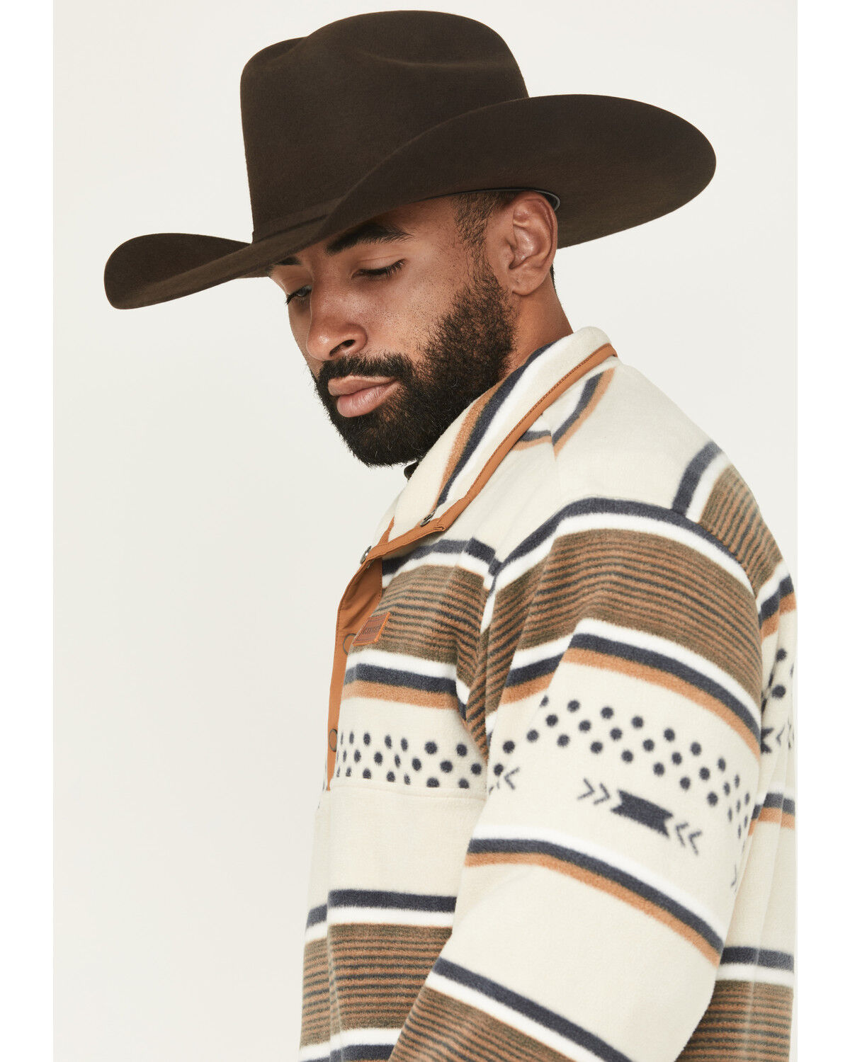 Product Name:  Cinch Men's Striped 1/4 Snap Pullover