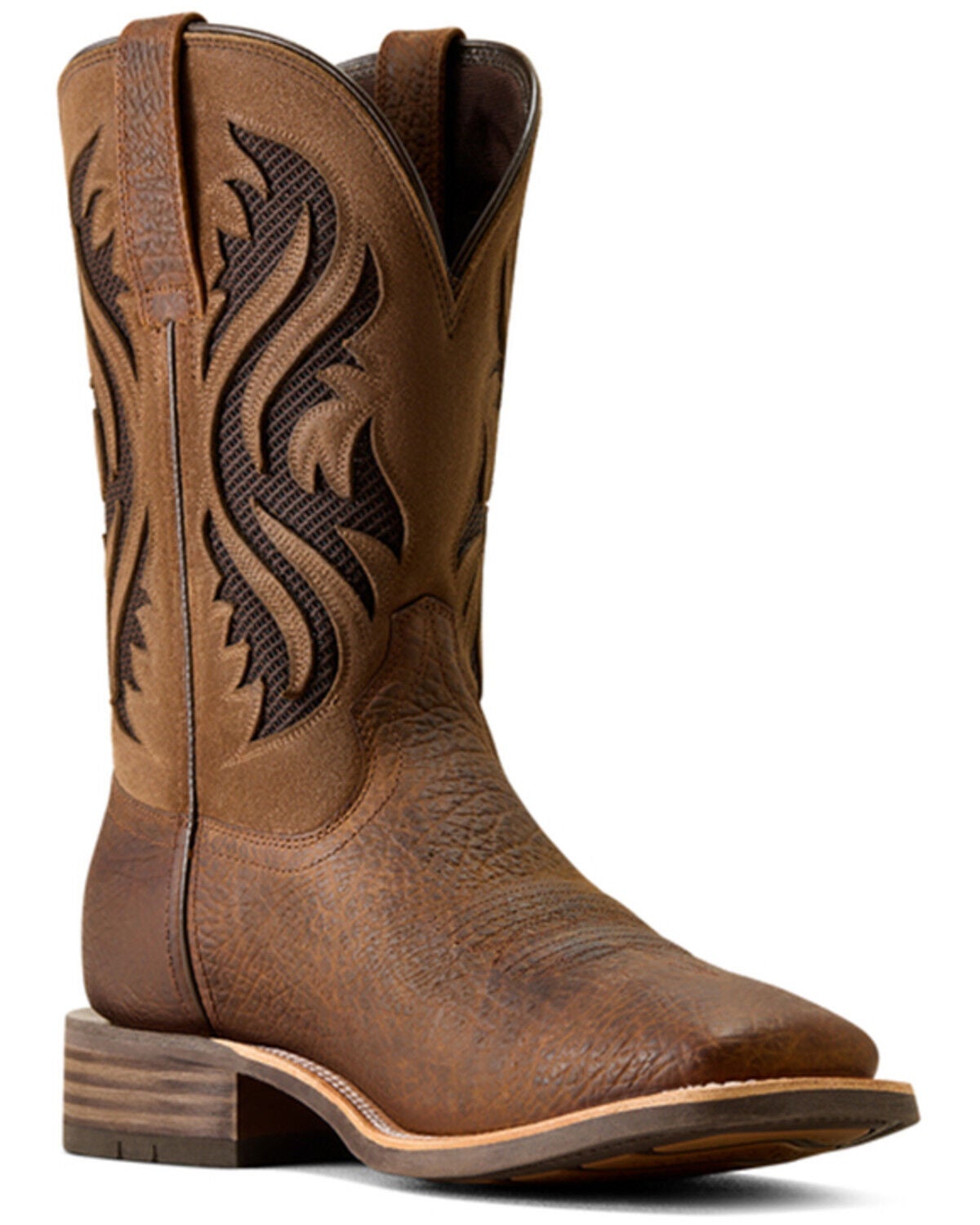 Image #1 - Ariat Men's Kanyon Toughstock VentTEK Performance Cowboy Boots - Broad Square Toe, Brown, hi-res