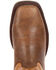 Image #6 - Durango Men's Ultralite Western Boots - Broad Square Toe, Brown, hi-res