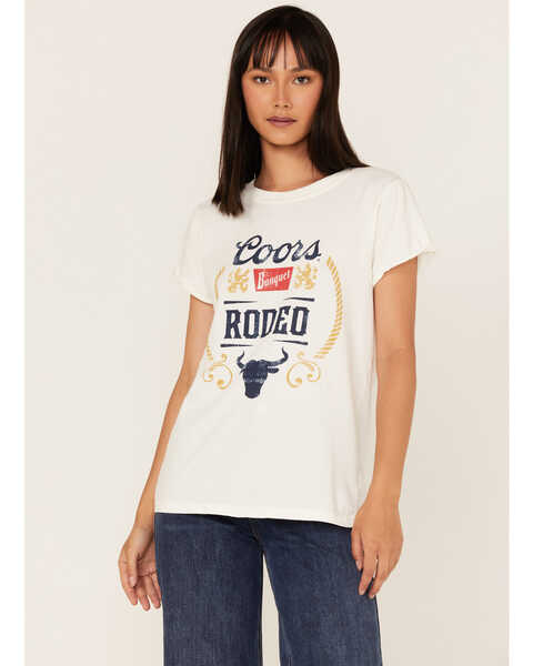 Recycled Karma Women's Coors Banquet Graphic Tee, White, hi-res