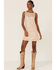HyFve Women's Rose Gold Sequins Sleeveless Mini Dress, Rose, hi-res
