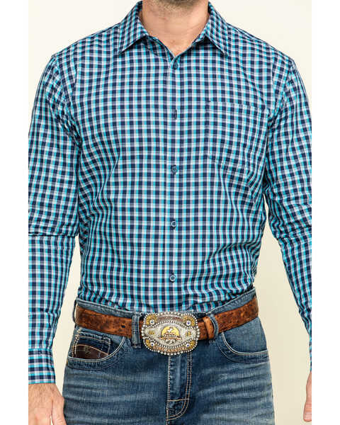 Image #4 - Gibson Men's High Roller Small Plaid Long Sleeve Western Shirt , , hi-res