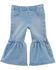 Image #2 - Wrangler Toddler Girls' Light Wash Americana Pull-On Flare Jeans, Blue, hi-res