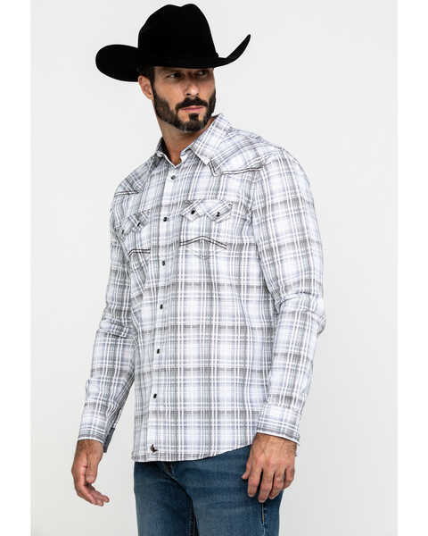 Image #3 - Cody James Men's Ghost Rider Plaid Long Sleeve Western Shirt , , hi-res
