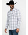 Image #3 - Cody James Men's Ghost Rider Plaid Long Sleeve Western Shirt , , hi-res