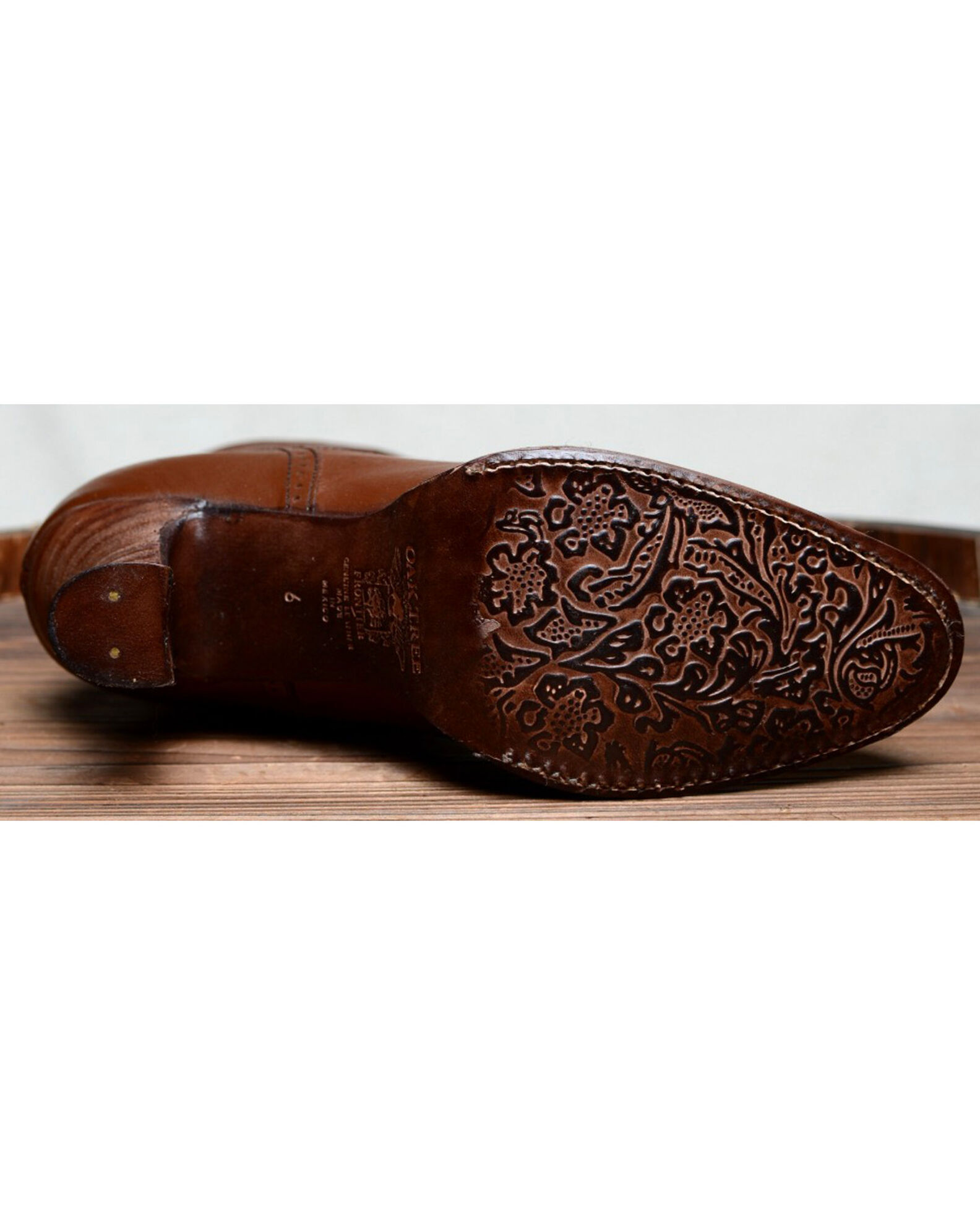 Product Name Oak Tree Farms Jasmine Cognac Boots Medium Toe