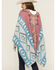 Image #4 - Shyanne Women's Southwestern Print Shawl, Aqua, hi-res