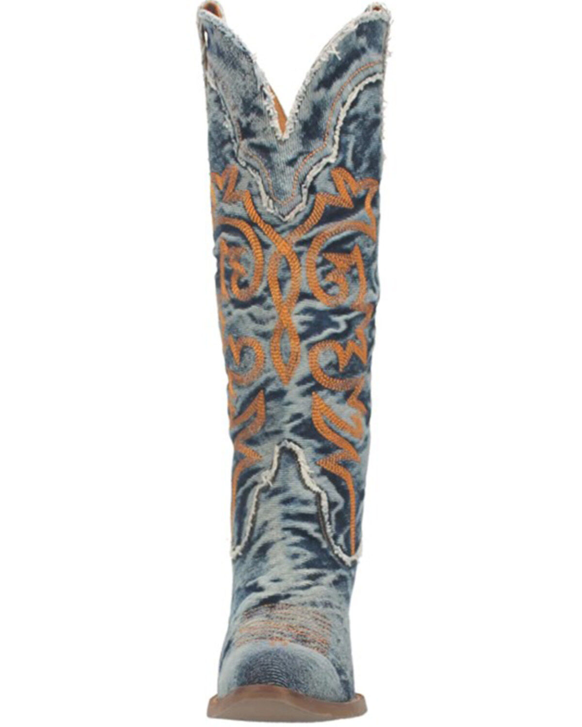Image #4 - Dingo Women's Texas Tornado Western Boots - Round Toe, Blue, hi-res