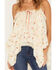 Image #3 - Wild Moss Women's Floral Print Lace Tank Top, Ivory, hi-res
