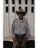 Moonshine Spirit Men's Shoshone Dobby Stripe Long Sleeve Snap Western Shirt , White, hi-res