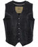 STS Ranchwear Men's Black Chisum Vest , , hi-res