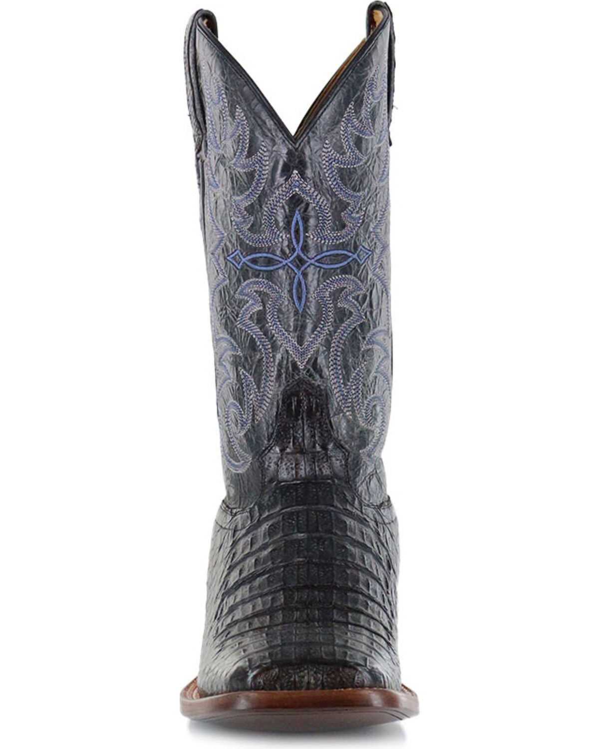 Image #11 - Cody James Men's Caiman Embroidered Exotic Boots - Broad Square Toe, , hi-res
