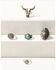 Image #1 - Shyanne Women's Cactus Rose Longhorn 5-Piece Ring Set, Silver, hi-res