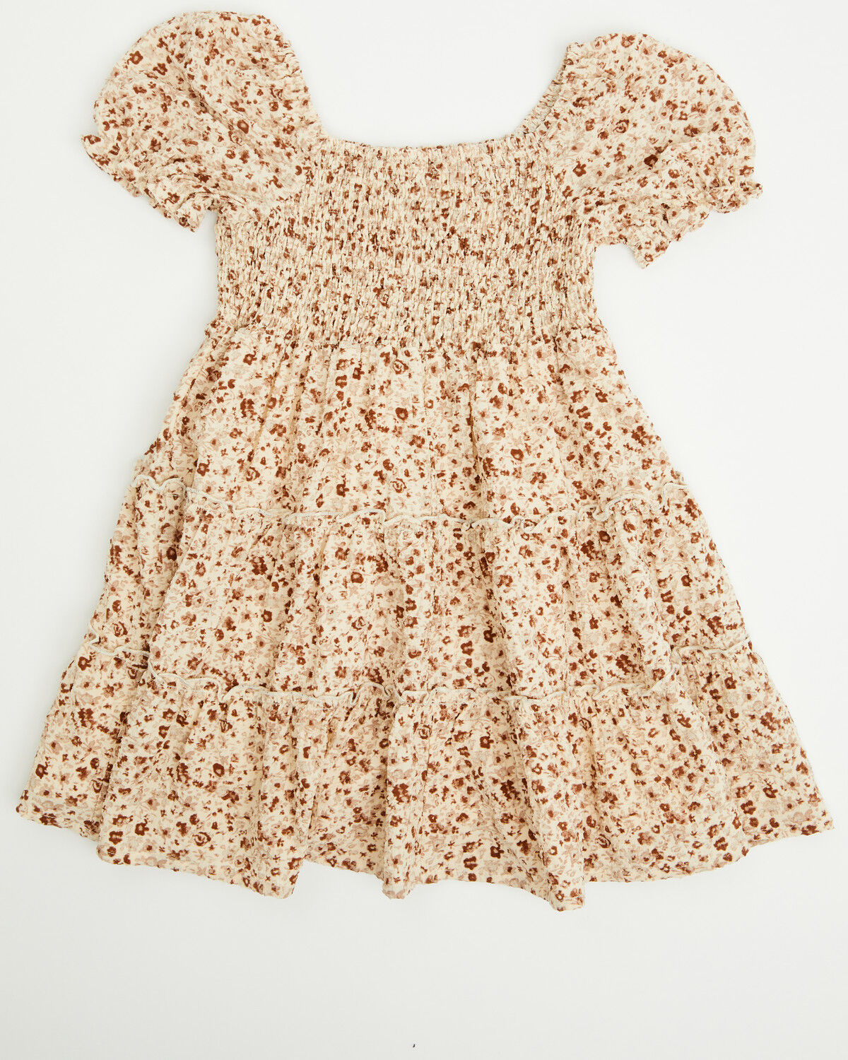 Image #3 - Yura Toddler Girls' Floral Print Dress, Cream, hi-res