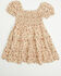 Image #3 - Yura Toddler Girls' Floral Print Dress, Cream, hi-res