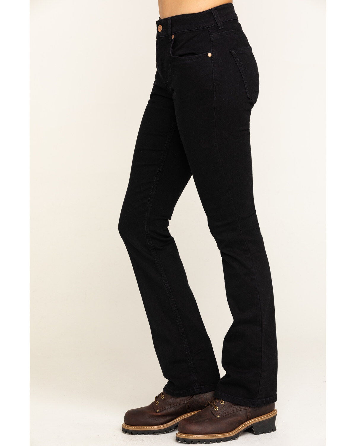 Image #3 - Women's Dickies Perfect Shape Bootcut Stretch Denim Jeans, Black, hi-res