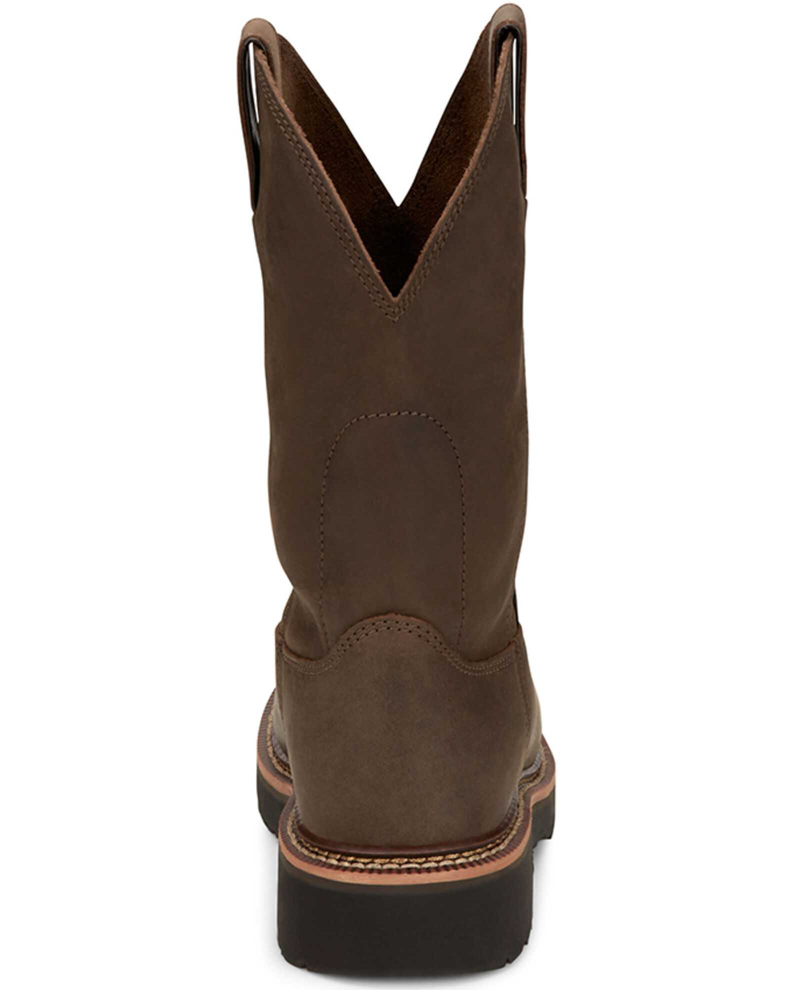 Justin Men s 11 Carbide Pull On Work Boots Soft Toe