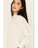 Image #2 - Shyanne Women's Long Sleeve Cut Out Western Shirt, Cream, hi-res
