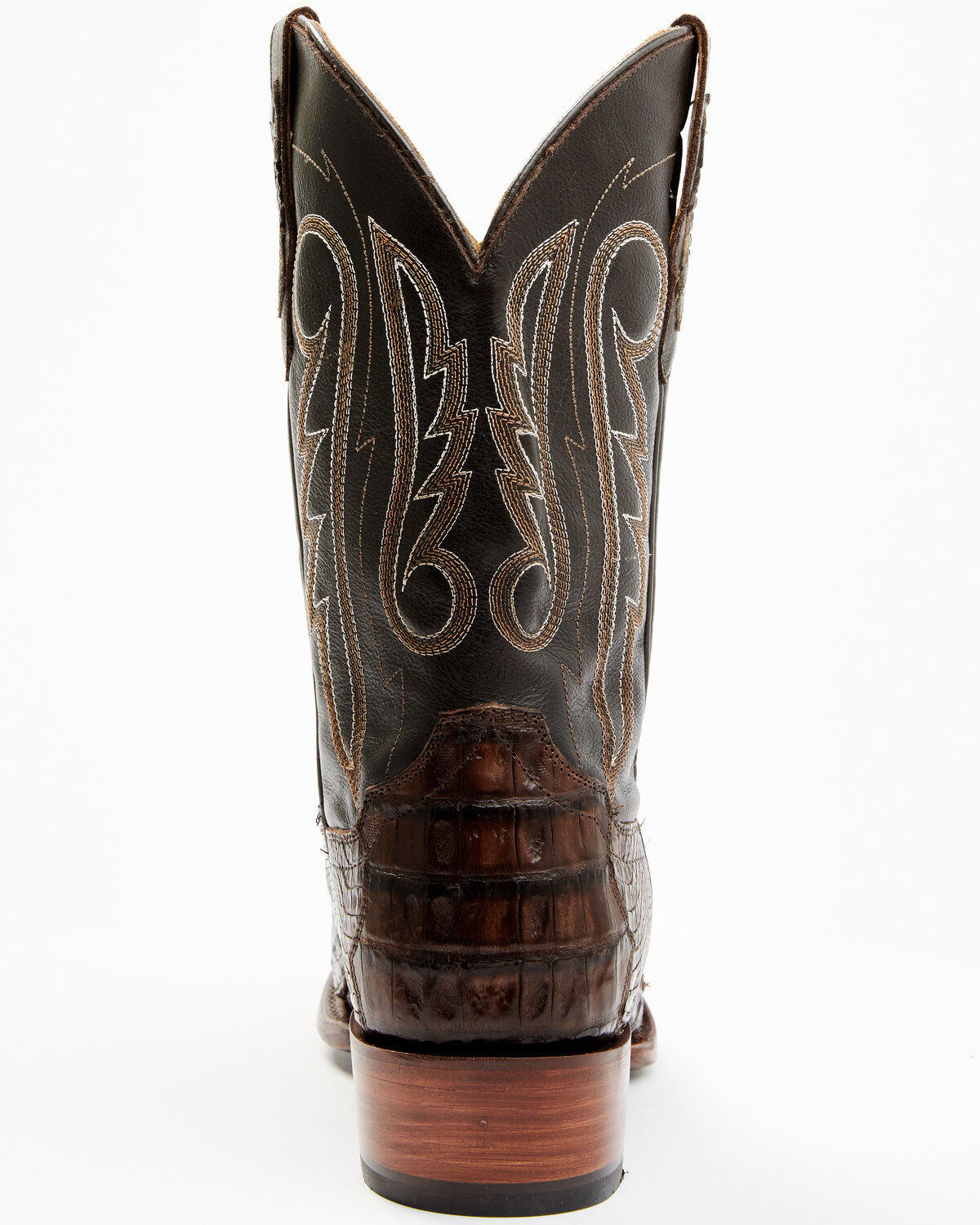 Image #5 - Cody James Men's Exotic Caiman Western Boots - Round Toe, Brown, hi-res
