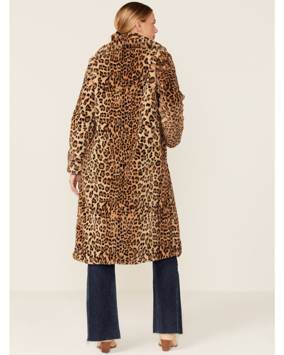 warehouse leopard print coat