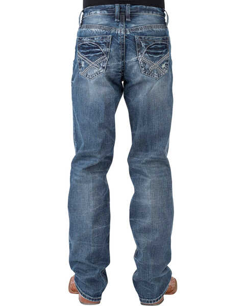 Tin Haul Men's Regular Joe Fit Medium Wash Bootcut Jeans, Indigo, hi-res