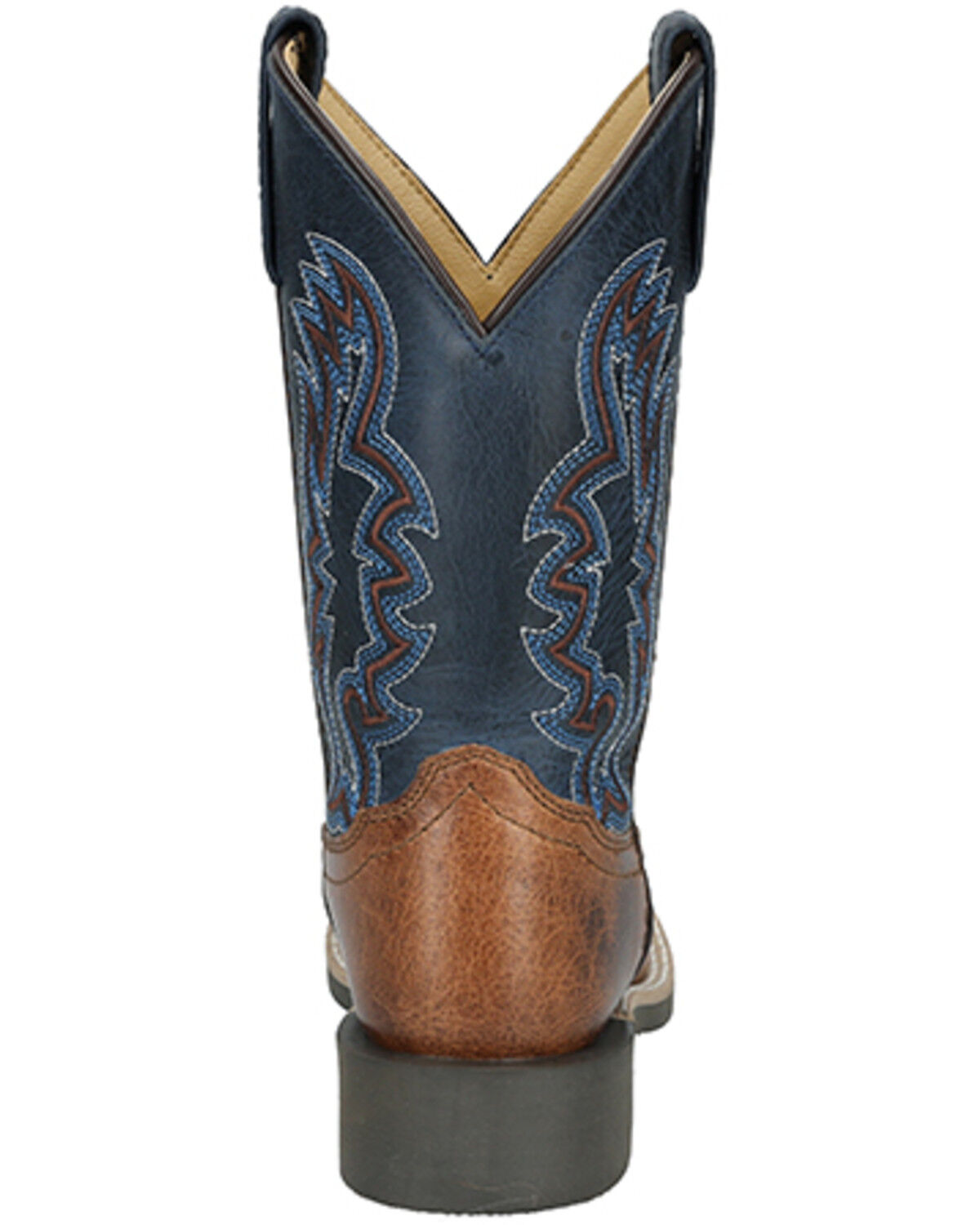 Image #5 - Smoky Mountain Little Boys' Rustler Western Boots - Broad Square Toe, Brown, hi-res