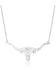 Image #2 - Montana Silversmiths Women's Out West Longhorn Necklace, Silver, hi-res