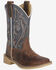 Image #1 - Smoky Mountain Boys' Frisco Western Boots - Broad Square Toe, Grey, hi-res