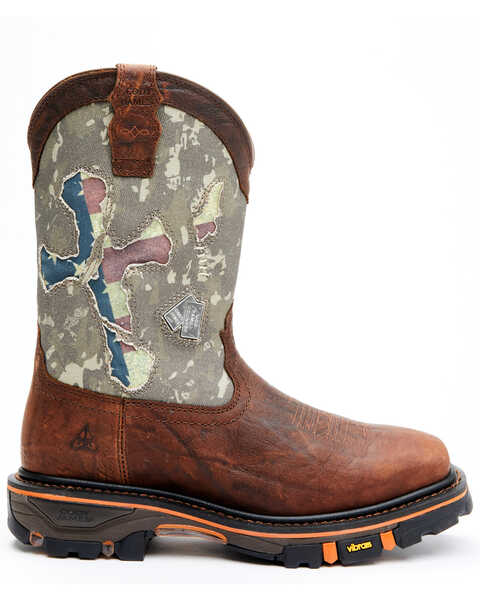 Cody James Men's Camo Decimator Western Work Boots - Soft Toe, Brown