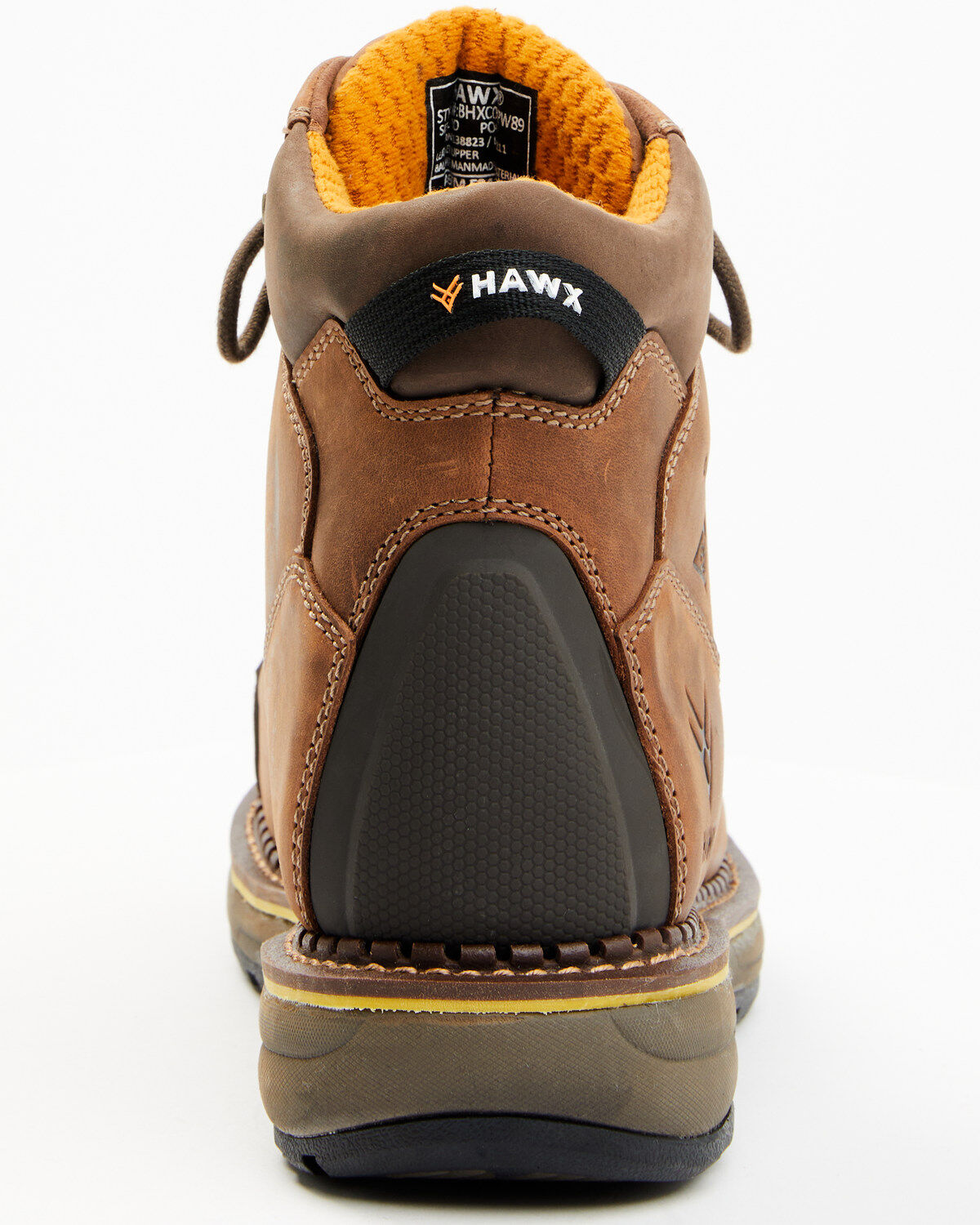 Image #5 - Hawx Men's 6" Crew Chief Internal Met Guard Work Boots - Composite Toe, Brown, hi-res