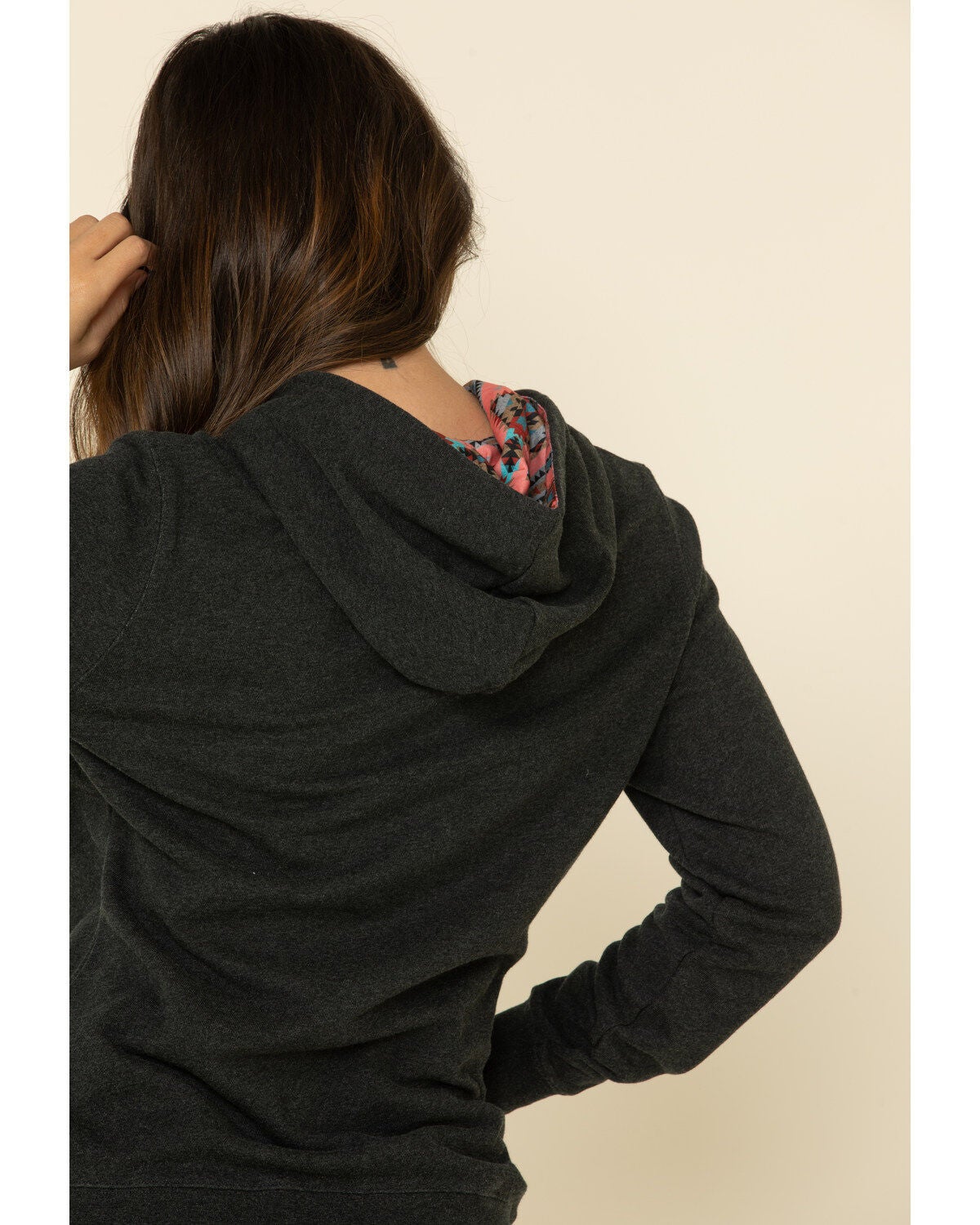 Hooey Women's Grey Neon Rodeo Hoodie Sweatshirt