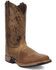 Image #1 - Laredo Men's Vapor Western Boots - Broad Square Toe, Tan, hi-res