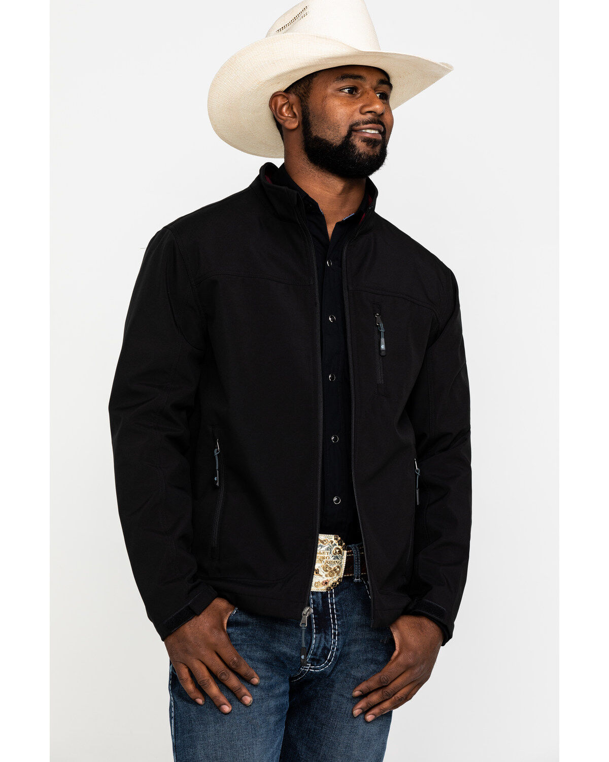 Image #1 - Cody James Core Men's Black Steamboat Bonded Jacket, , hi-res