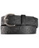 Image #1 - Justin Men's Hand Tooled Western Belt, Black, hi-res