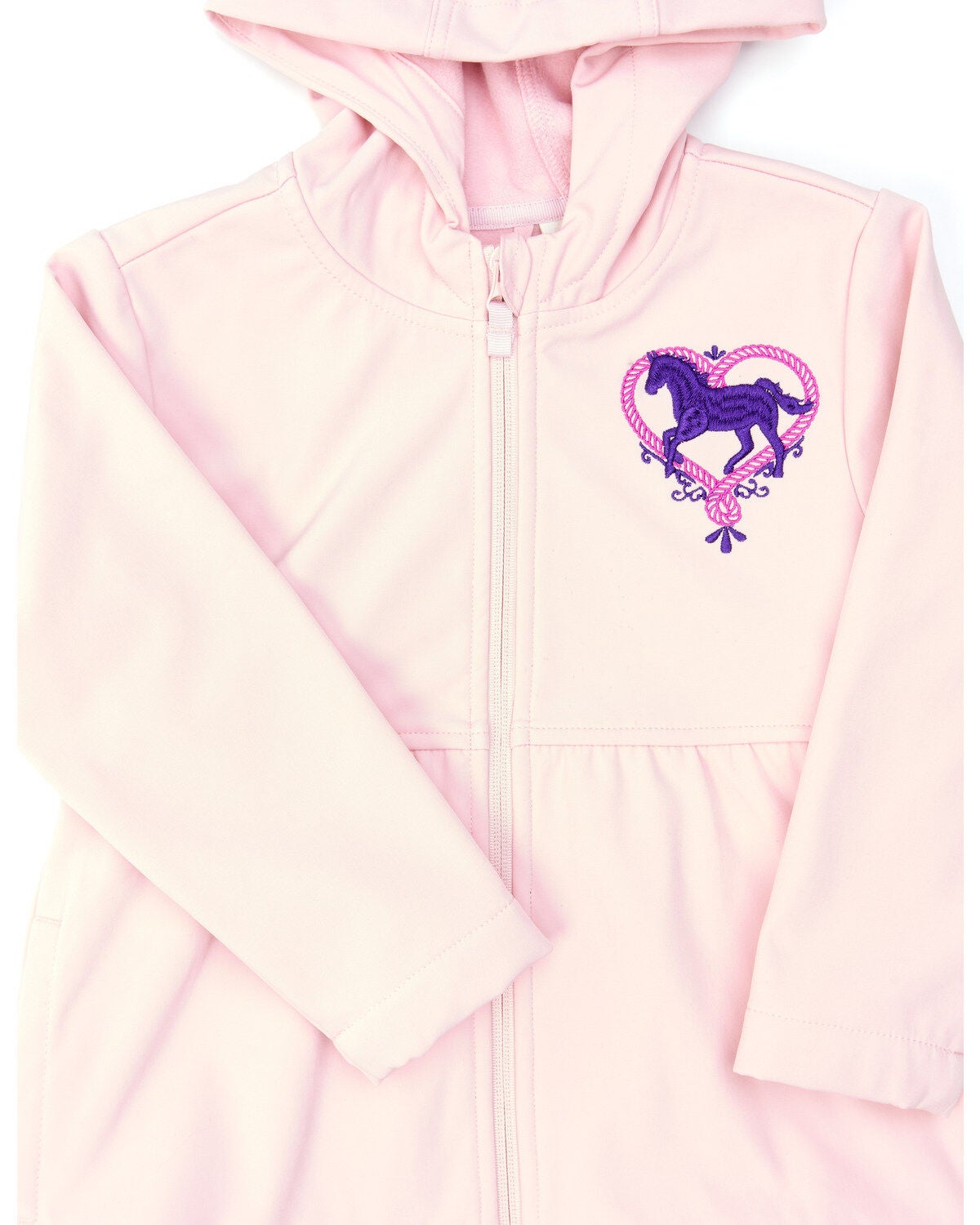 Image #2 - Shyanne Toddler Girls' Peplum Embroidered Horse Heart Zip-Front Hoodie, , hi-res
