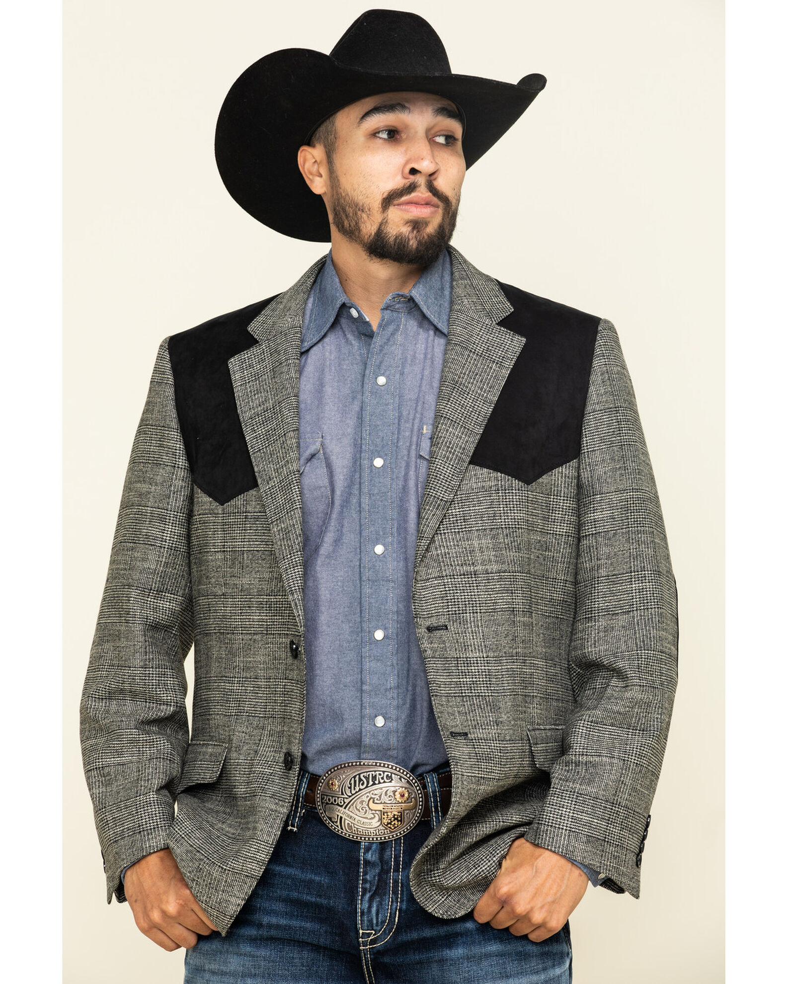 Grey western sport coat outlet