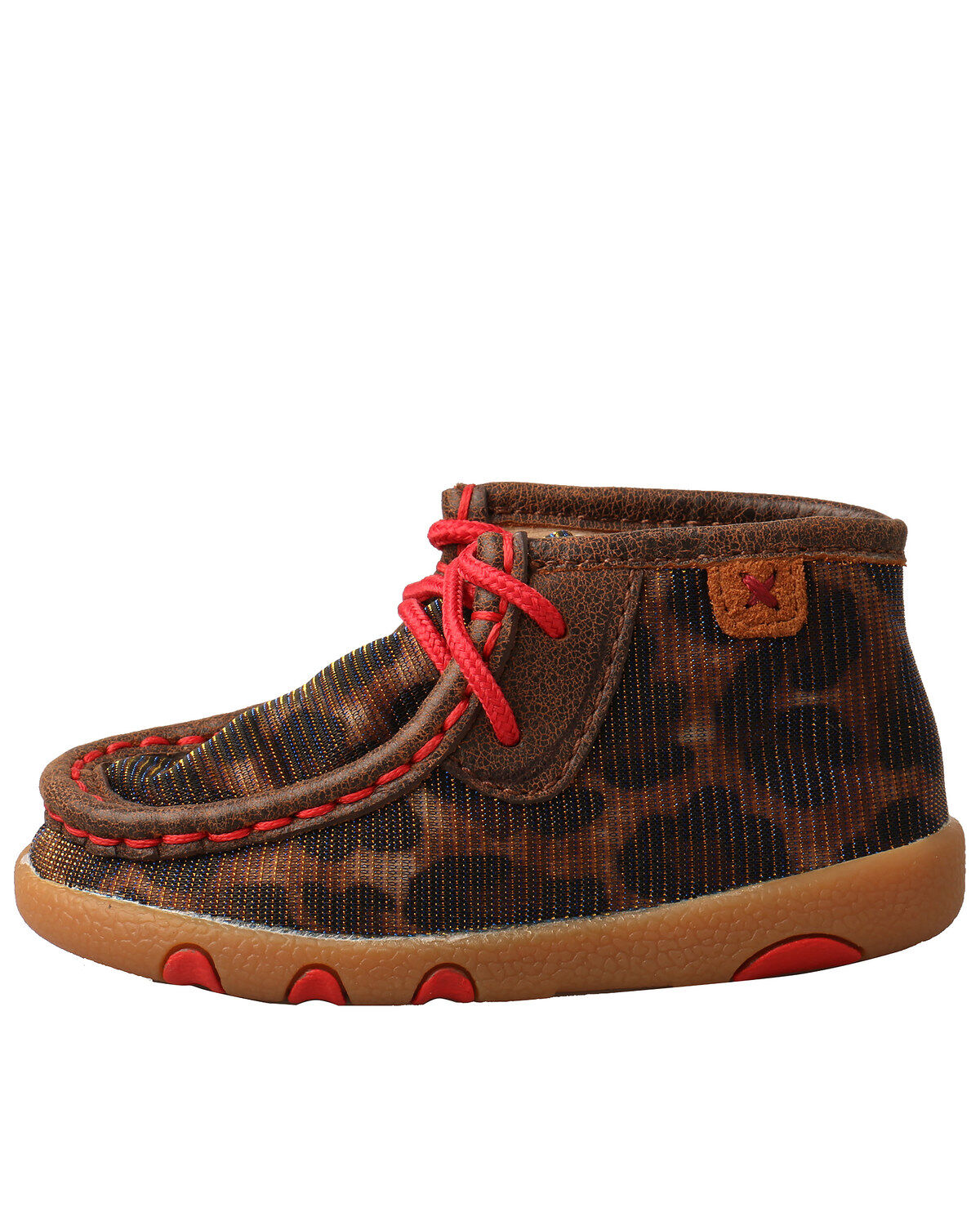 Image #3 - Twisted X Infant Girls' Shine Leopard Chukka - Moc Toe  , , hi-res
