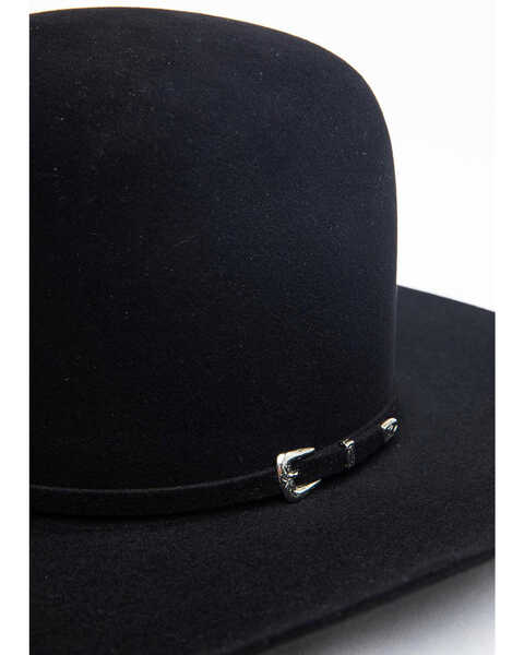 Image #2 - Rodeo King Bullrider 5X Felt Cowboy Hat, Black, hi-res